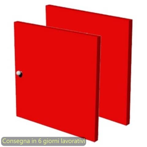 Coppia di antine per libreria componibile Maxicolor – 32,2×32,2 cm Artexport rosso – 2A MaxC/R