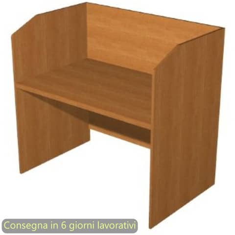 Postazione Call Center Presto 125x80xH.119 cm Artexport piano noce chiaro – CALL125/4