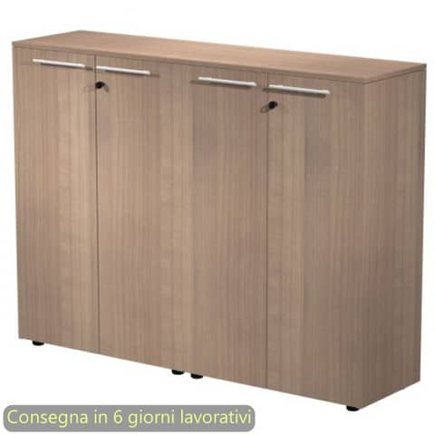 Coppia armadi medi con ante melaminico 162,8x43xH.119,8 cm Flora Artexport ciliegio arabis – 935C-69×2/K
