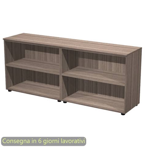 Coppia mobili bassi a giorno 180×45,3xH.75 cm Giunone Artexport noce toscano – 230C-62_N