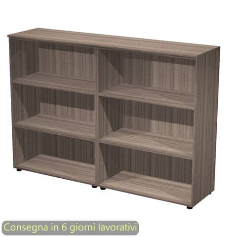 Coppia mobili medi a giorno 180×45,3xH.126,2 cm Giunone Artexport noce toscano – 235C-62_N