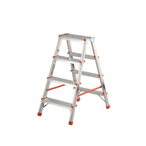 Sgabello doppio Stylo in alluminio Gierre 3 gradini + piano – 0.44xH.0.83 m BA220