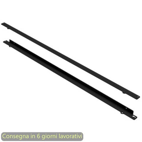 Kit fissaggio verticale a parete e soffitto coppia pannelli nero opaco Moody Artexport L.160 cm – 3-BSAN1600-AQ