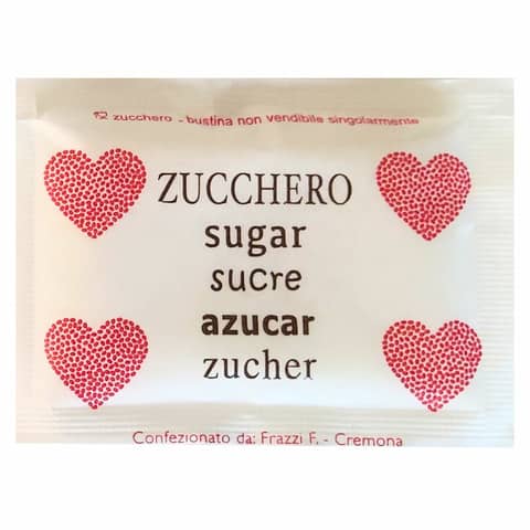Zucchero bianco in bustine con soggetto generico Frazzi conf. da 200 pezzi – 01PZ200