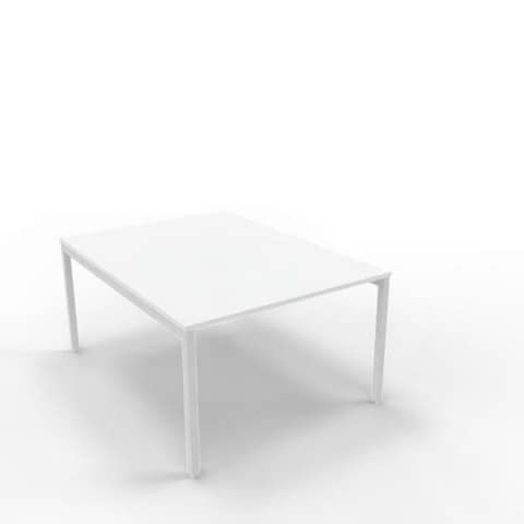 Bench piano grigio 120x160xH.75 cm gamba a ponte in acciaio argento linea Practika P3 Quadrifoglio – ECBEC12-GR-A