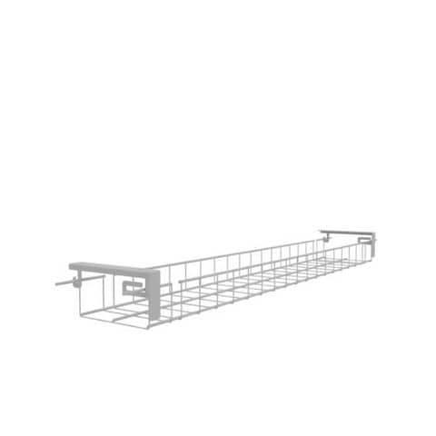 Griglia raccoglicavi Practika sottopiano per scrivanie bianca Quadrifoglio 110,3×15,5×6,5 cm – COGRU140-I