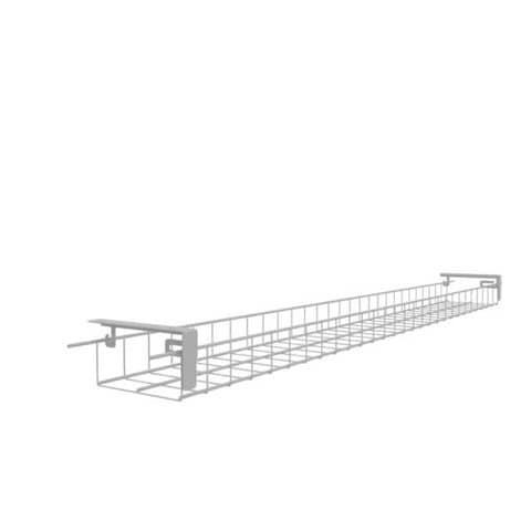 Griglia raccoglicavi Practika sottopiano per scrivanie bianca Quadrifoglio 150,3×15,5×6,5 cm – COGRU180-I