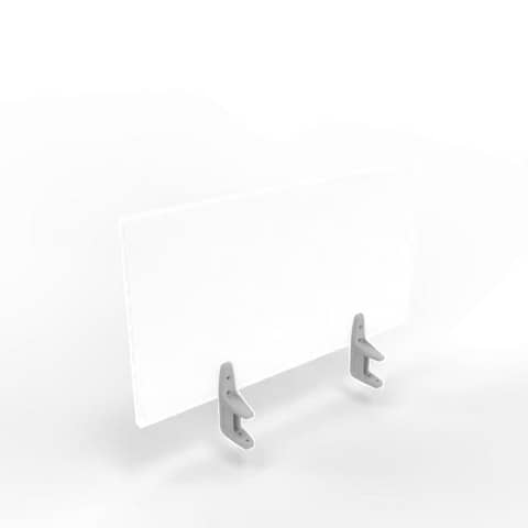 Pannello divisorio in melaminico bianco per scrivanie singole 80xH.42 cm linea Practika Quadrifoglio – CODI080-BA