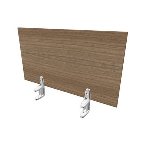 Pannello divisorio in melaminico noce canaletto per scrivanie singole  80xH.42 cm Practika Quadrifoglio – CODI080-NO