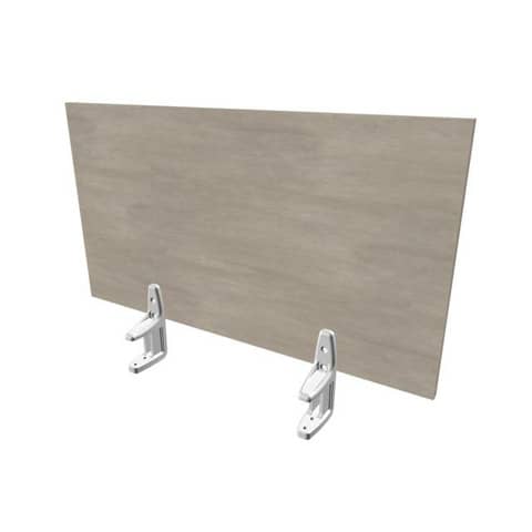 Pannello divisorio in melaminico cemento per scrivanie singole 80xH.42 cm linea Practika Quadrifoglio – CODI080-CL