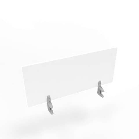 Pannello divisorio in melaminico bianco per scrivanie singole 100xH.42 cm linea Practika Quadrifoglio – CODI100-BA