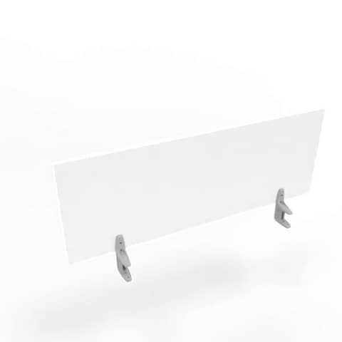 Pannello divisorio in melaminico bianco per scrivanie singole 120xH.42 cm linea Practika Quadrifoglio – CODI120-BA