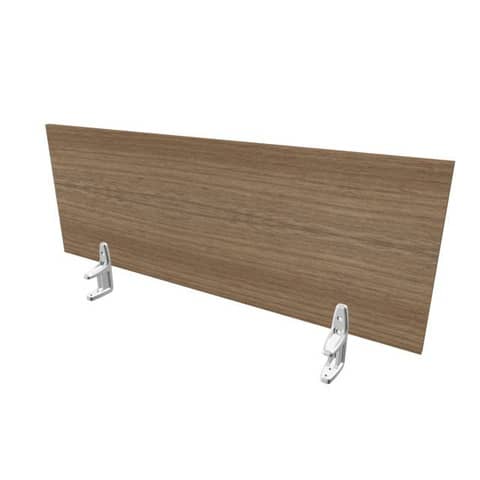 Pannello divisorio in melaminico noce canaletto per scrivanie singole 120xH.42 cm Practika Quadrifoglio – CODI120-NO