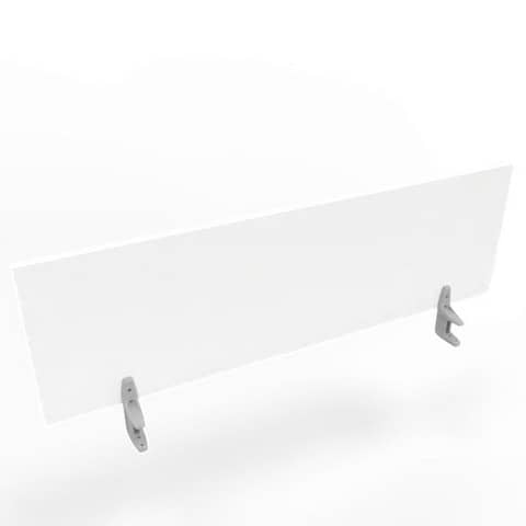 Pannello divisorio in melaminico bianco per scrivanie singole 140xH.42 cm linea Practika Quadrifoglio – CODI140-BA