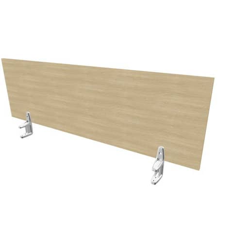 Pannello divisorio in melaminico rovere per scrivanie singole 140xH.42 cm linea Practika Quadrifoglio – CODI140-RK