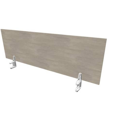 Pannello divisorio in melaminico cemento per scrivanie singole 140xH.42 cm linea Practika Quadrifoglio – CODI140-CL
