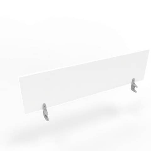Pannello divisorio in melaminico bianco per scrivanie singole 160xH.42 cm linea Practika Quadrifoglio – CODI160-BA