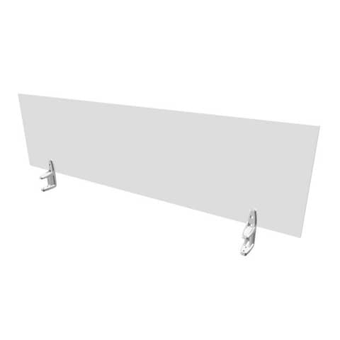 Pannello divisorio in melaminico grigio per scrivanie singole 160xH.42 cm linea Practika Quadrifoglio – CODI160-GR