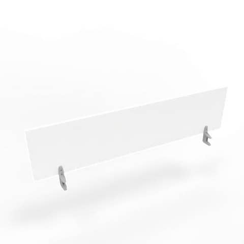 Pannello divisorio in melaminico bianco per scrivanie singole 180xH.42 cm linea Practika Quadrifoglio – CODI180-BA