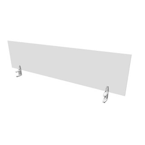 Pannello divisorio in melaminico grigio per scrivanie singole 180xH.42 cm linea Practika Quadrifoglio – CODI180-GR