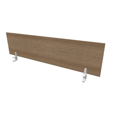 Pannello divisorio in melaminico noce canaletto per scrivanie singole 180xH.42 cm Practika Quadrifoglio – CODI180-NO