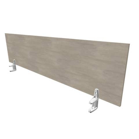 Pannello divisorio in melaminico cemento per scrivanie singole 180xH.42 cm linea Practika Quadrifoglio – CODI180-CL