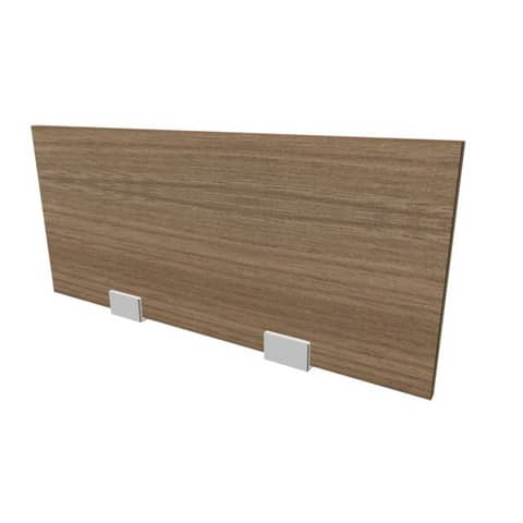 Pannello divisorio in melaminico noce per bench 80xH.35 cm linea Practika Quadrifoglio – CODB080-NO