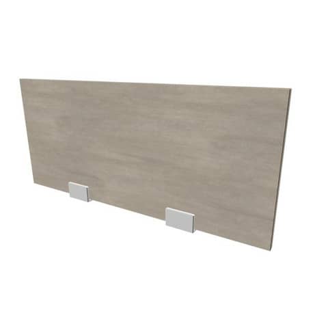 Pannello divisorio in melaminico cemento per bench 80xH.35 cm linea Practika Quadrifoglio – CODB080-CL