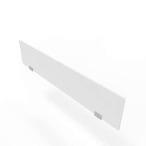 Pannello divisorio in melaminico bianco per bench 160xH.35 cm linea Practika Quadrifoglio – CODB160-BA
