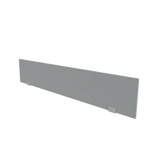 Pannello divisorio rivestito in tessuto grigio 180xH.32 cm per bench linea Practika Quadrifoglio – CODBT180-B01-012
