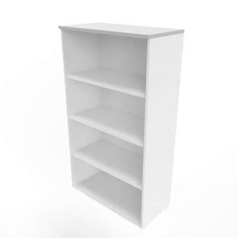 Armadio a giorno medio finitura grigio scocca bianca 90x45xH.160 cm linea Practika Quadrifoglio – ECEL90G-GR-BA