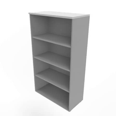 Armadio a giorno medio finitura grigio scocca argento 90x45xH.160 cm linea Practika Quadrifoglio – ECEL90G-GR-AA