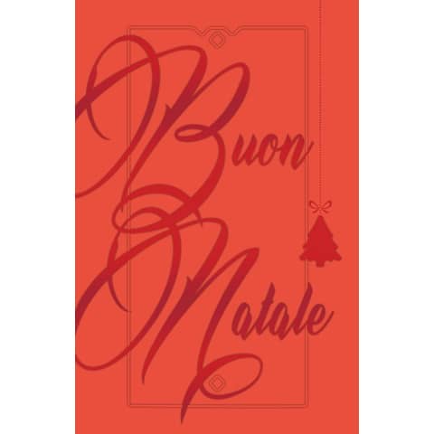 Biglietti augurali natalizi 9×14 cm – Biembi conf. da 12 rosso B2D502C61-RED