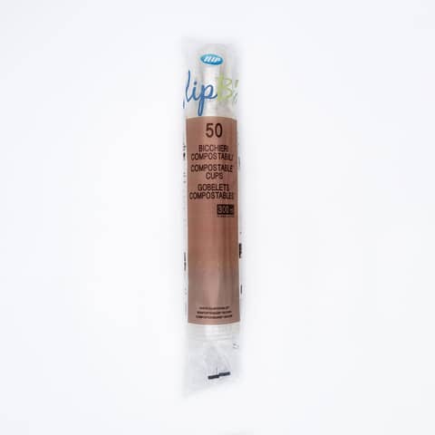 Bicchieri trasparenti IlipBio compostabili in PLA BIO 300 cc – conf. 50 pezzi – 61861