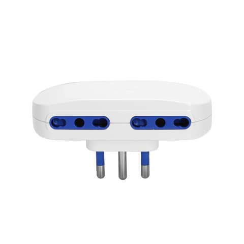 Adattatore a 4 vie P17/11 – 16A Aigostar bianco 284718