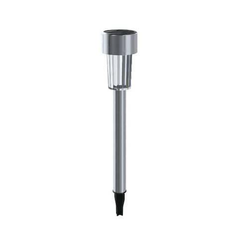 Lampioncino LED in acciaio con pannello solare e sensore crepuscolare Aigostar luce fredda – cilindro – B10201J9K