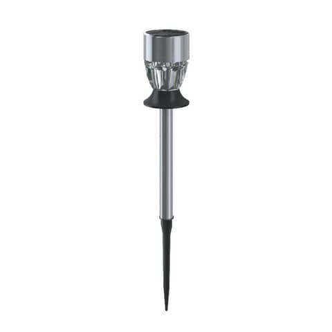 Lampioncino LED in acciaio con pannello solare e sensore crepuscolare Aigostar luce RGB – chiodo – B10201J9O