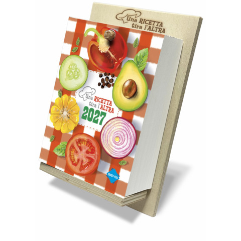 Calendario letterario giornaliero 2027 da tavolo Biembi ”Una ricetta tira l’altra” – BN9265618