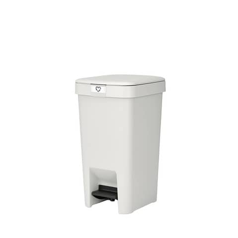 Pattumiera a pedale Brabantia StepUp per raccolta differenziata – capacità 10 L – light grey – 800245