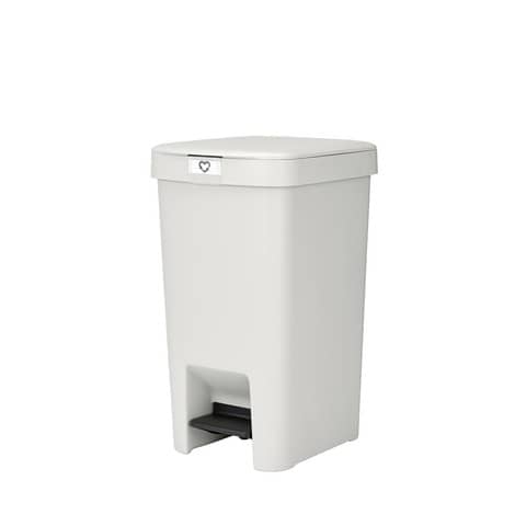Pattumiera a pedale Brabantia StepUp per raccolta differenziata – capacità 16 L – light grey – 800221