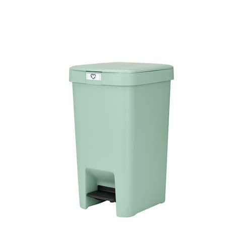Pattumiera a pedale Brabantia StepUp per raccolta differenziata – capacità 16 L – jade green – 800320