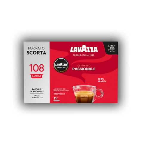 Caffè in capsule monodose A Modo Mio Passionale conf. da 108 pz – 8236