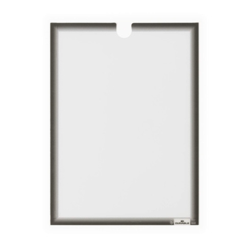 Tasca porta documenti adesiva Durable formato A4 grigio antracite in conf. 5 pz – 4006-58