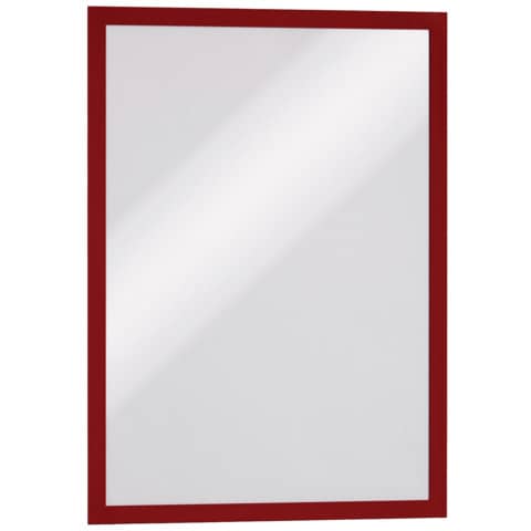 Cornice espositiva Durable DURAFRAME® formato A3 rosso in conf. 6 pz – 4883-03