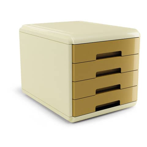 Cassettiera Arda Vintage Caramel 4 cassetti 29,5×38,5xH.28,2 cm ocra – 18P4PCA