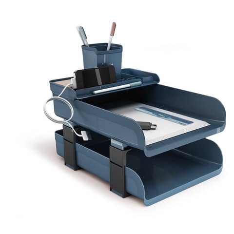 Set scrivania 5 pezzi Arda Vintage Sugar 25,4×33,5xH.28 cm azzurro 830SU