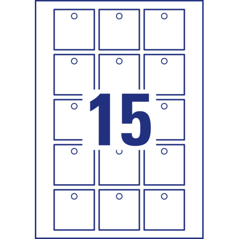 Cartellini rettangolari micro-perforati Avery in cartoncino da 185 g in conf. da 100 pz 90×50 mm – L9003-10