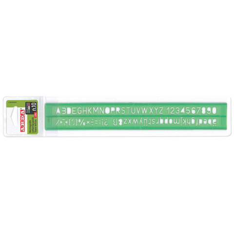 Normografo Arda caratteri H.10 mm –  30010