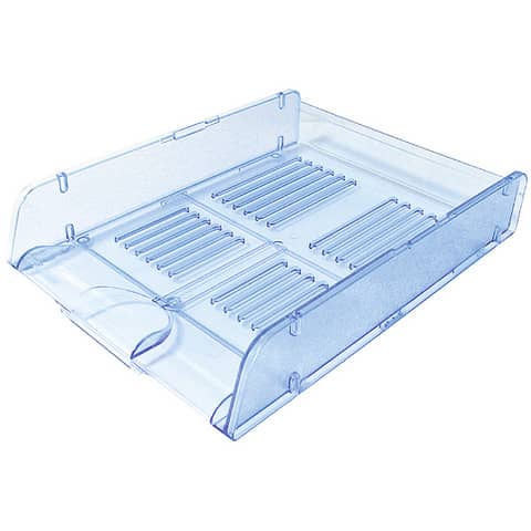 Vaschette portacorrispondenza azzurro trasparente Arda Classic A4 in conf. da 10 – TR25310BL