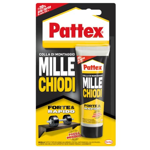 Adesivo acrilico Pattex Millechiodi Forte&Rapido 100g – 1947976